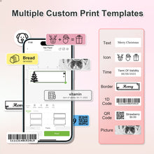 Load image into Gallery viewer, Nelko P21 Portable Bluetooth Label Printer,Pink