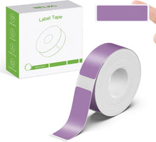 Lade das Bild in den Galerie-Viewer, Nelko Genuine P21 Label Maker Tape, Adapted Label Print Paper, 14x40mm (0.55"x1.57"), Multipurpose of P21 Label Maker, 180 Tapes/Roll, 1 Roll, Dark Purple