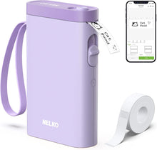 Load image into Gallery viewer, Nelko P21 Portable Bluetooth Label Printer,Purple