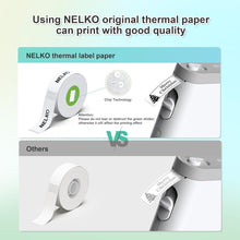 Lade das Bild in den Galerie-Viewer, Nelko Genuine P21 Label Maker Tape, Adapted Label Print Paper, 14x40mm (0.55"x1.57"), Multipurpose of P21 Label Maker, 180 Tapes/Roll, 1 Roll, Dark Purple