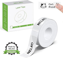 Load image into Gallery viewer, Nelko P21 Label Maker Tape, 15x40mm (0.59"x1.57") Self-Adhesive Label Compatible with P21 Label Maker for Home/Office/School, 180 Labels, Transparent