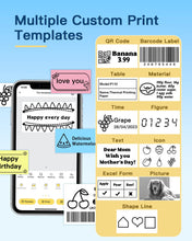 Load image into Gallery viewer, NELKO P110 Portable Bluetooth Label Makers,with 1 Roll Label, Black