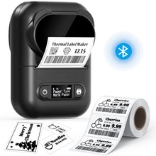Load image into Gallery viewer, NELKO P110 Portable Bluetooth Label Makers,with 1 Roll Label, Black