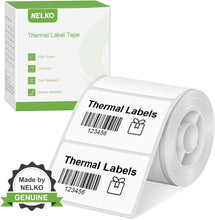 Load image into Gallery viewer, Nelko Labels for PM220, 2'' x 1.18'' (50x30mm) Thermal Sticker Label, 1 Roll of 230 Self-Adhesive Thermal Paper (White)