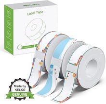 Lade das Bild in den Galerie-Viewer, NELKO Genuine P21 Label Maker Tape, Adapted Label Print Paper, 14x40mm (0.55"x1.57"), Standard Laminated Labeling Replacement, Multipurpose of P21, 180 Tapes/Roll, 3-Roll, Birthday Theme Tape