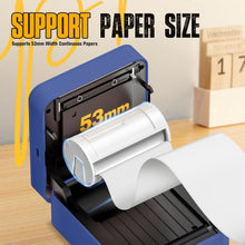 画像をギャラリービューアに読み込む, Nelko PM230 Bluetooth Sticker Printer – Portable Mini Sticker Maker with 3 Rolls Paper, Compatible with Phone & Tablet, Multiple Templates, Blue