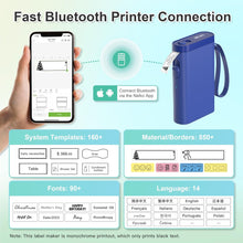 Lade das Bild in den Galerie-Viewer, Nelko P21 Portable Bluetooth Label Printer,Blue