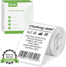 Load image into Gallery viewer, Nelko Labels for PM220, 2'' x 3.15'' (50x80mm) Thermal Sticker Label, 1 Roll of 100 Self-Adhesive Thermal Paper (White)