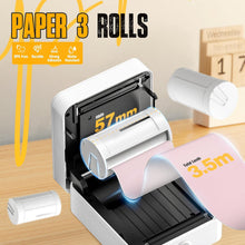 Lade das Bild in den Galerie-Viewer, Nelko Genuine Self-Adhesive Thermal Printer Stickers, Compatible with PM230 Mini Sticker Printer, Black on White, 54mmx3.5m Mini Sticker Printer Paper, 3 Rolls, Yellow/Pink/Purple