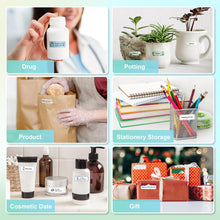 Load image into Gallery viewer, Nelko Genuine P21 Label Maker Tape, Adapted Label Print Paper, 14x40mm (0.55"x1.57")Multipurpose of Home, Office, 180 Labels/Roll, Transparent