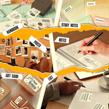 Load image into Gallery viewer, Nelko PM230 Bluetooth Sticker Printer – Portable Mini Sticker Maker with 3 Rolls Paper, Compatible with Phone & Tablet, Multiple Templates, Black