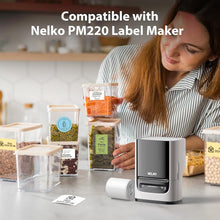 Lade das Bild in den Galerie-Viewer, Nelko PM220 Label Maker, 1.57'' x 1.18'' (40x30mm) Thermal Sticker Label,, 3 Rolls of 230 Self-Adhesive Thermal Paper (White)