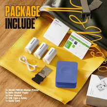 画像をギャラリービューアに読み込む, Nelko PM230 Bluetooth Sticker Printer – Portable Mini Sticker Maker with 3 Rolls Paper, Compatible with Phone & Tablet, Multiple Templates, Blue