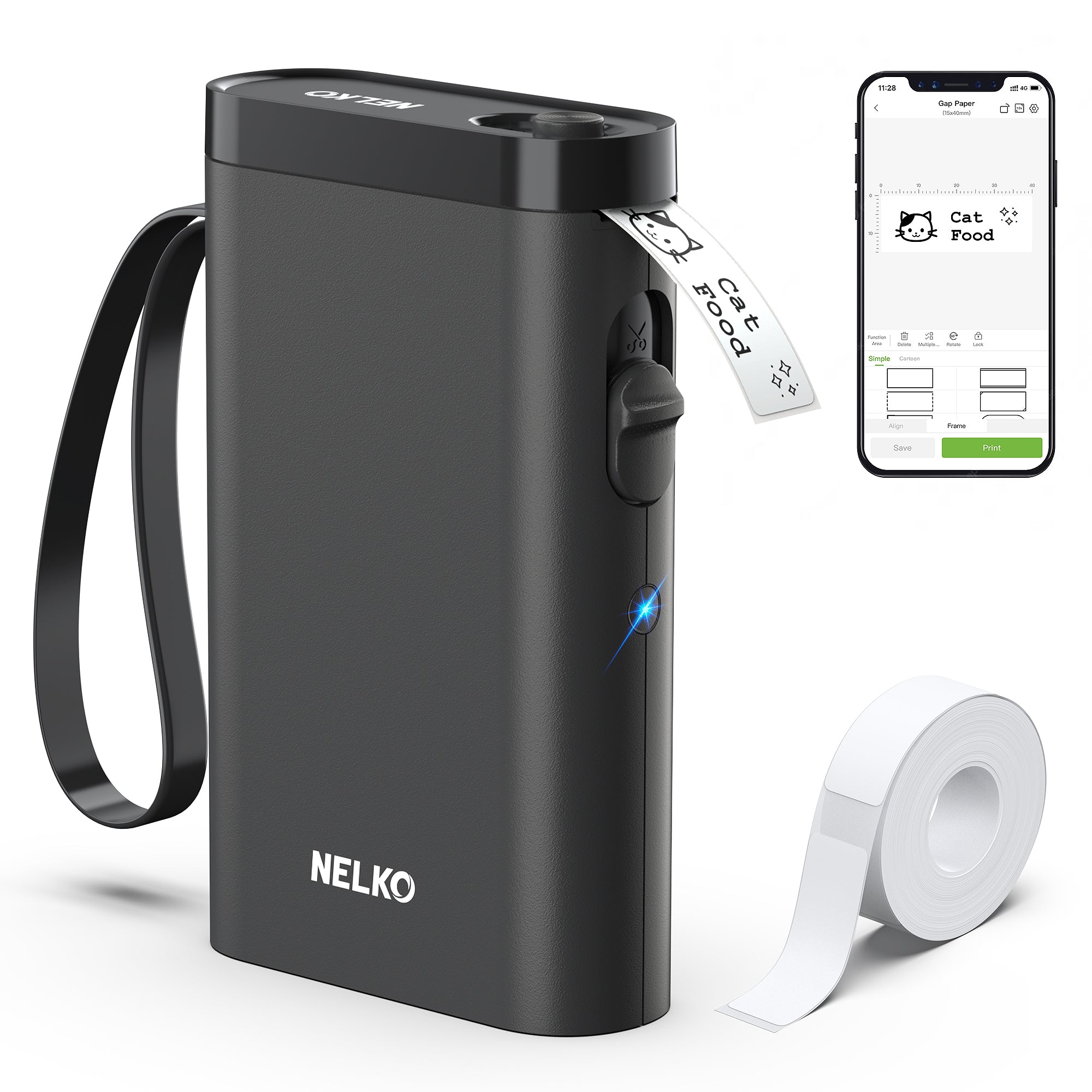 Nelko P21 Portable Bluetooth Label Maker 