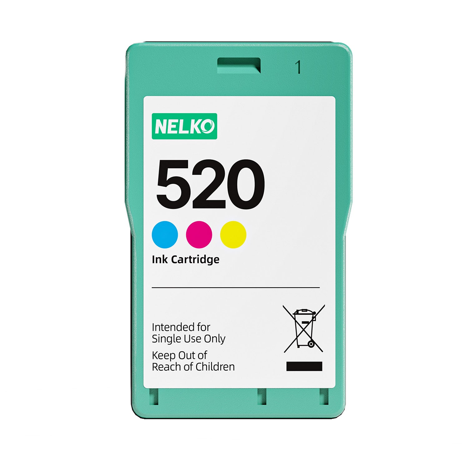 Nelko 520 Genuine Color High-Yield Ink Cartridges For PP01 Photo Printer,1 Pack