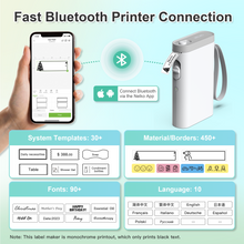 画像をギャラリービューアに読み込む, Nelko P21 ポータブル Bluetooth ラベル プリンター
