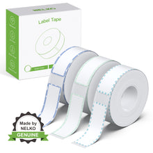 Load image into Gallery viewer, NELKO Genuine P21 Label Maker Tape, Adapted Label Print Paper, 14x40mm (0.55&quot;x1.57&quot;),180 Tapes/Roll, 3-Roll,Green Series Border
