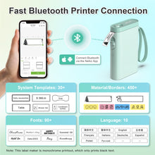 Load image into Gallery viewer, Nelko P21 Portable Bluetooth Label Printer,Green
