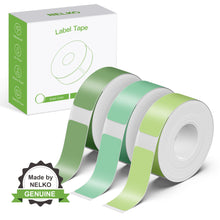 Load image into Gallery viewer, NELKO Genuine P21 Label Maker Tape, Adapted Label Print Paper, 14x40mm (0.55&quot;x1.57&quot;),180 Tapes/Roll, 3-Roll,Solid color
