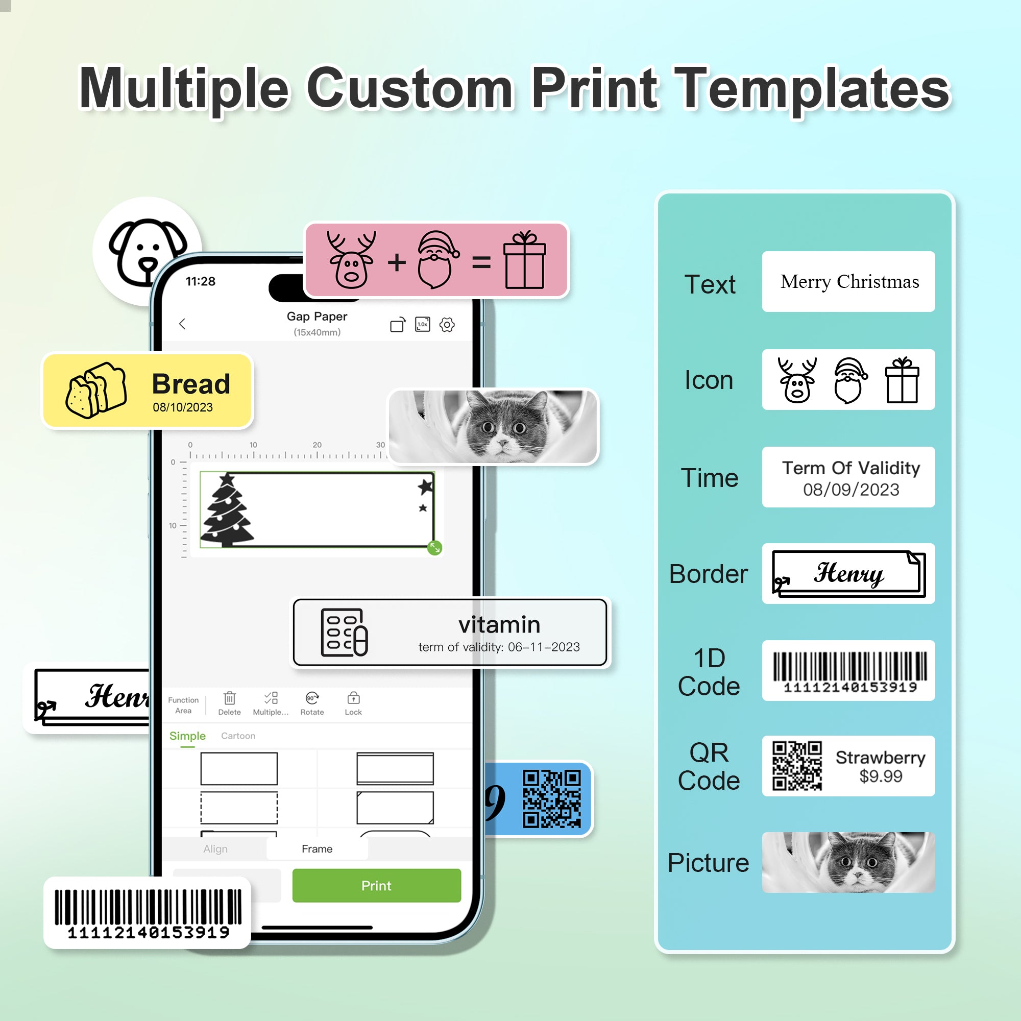 Nelko P21 Portable Bluetooth Label Printer,Green – nelkoprint