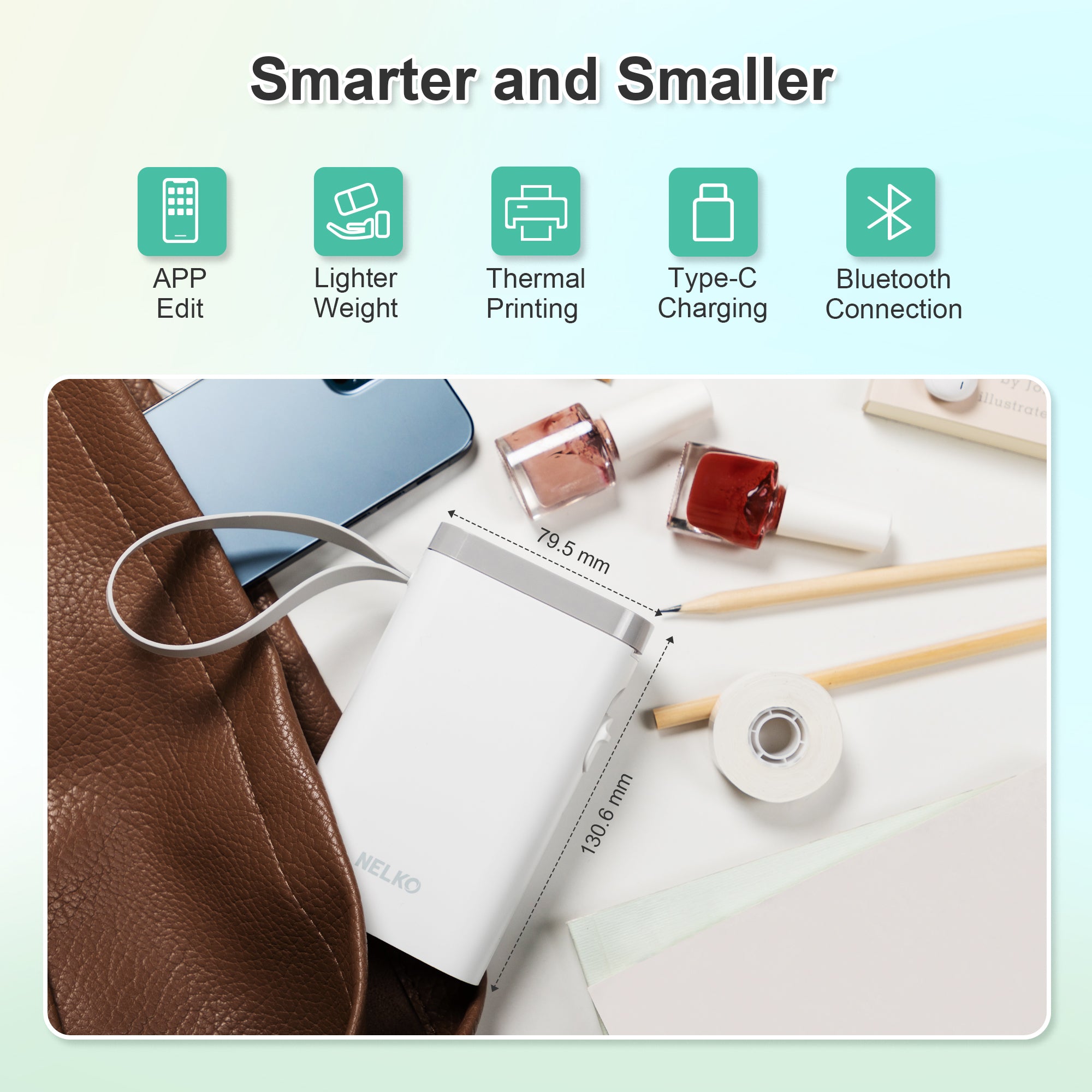 Nelko P21 Portable Bluetooth Label Printer