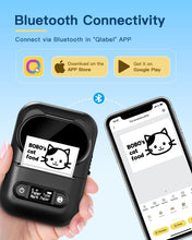 Load image into Gallery viewer, NELKO P110 Portable Bluetooth Label Makers，with 1 Roll Label, Black
