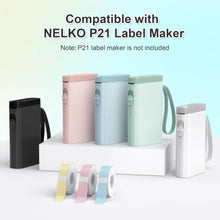 画像をギャラリービューアに読み込む, Nelko Genuine P21 Label Maker Tape, Adapted Label Print Paper, 14x40mm (0.55&quot;x1.57&quot;), Multipurpose of P21 Label Maker, 180 Tapes/Roll, 1 Roll, Green
