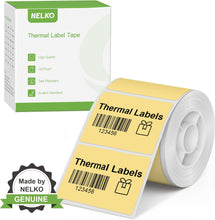 画像をギャラリービューアに読み込む, Nelko Labels for PM220, 1.57&#39;&#39; x 1.18&#39;&#39; (40x30mm) Thermal Sticker Label, 1 Roll of 230 Self-Adhesive Thermal Paper (Yellow)
