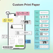 Load image into Gallery viewer, Nelko P21 Label Maker Tape, 15x40mm (0.59&quot;x1.57&quot;) Self-Adhesive Label Compatible with P21 Label Maker for Home/Office/School, 180 Labels, Transparent
