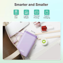 Load image into Gallery viewer, Nelko P21 Portable Bluetooth Label Printer,Purple
