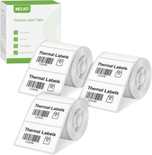 Load image into Gallery viewer, Nelko Labels for PM220, 2&#39;&#39; x 1.18&#39;&#39; (50x30mm) Thermal Sticker Label, 230 Labels/Roll, 3 Rolls (White)
