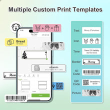 Load image into Gallery viewer, Nelko P21 Portable Bluetooth Label Printer,Purple
