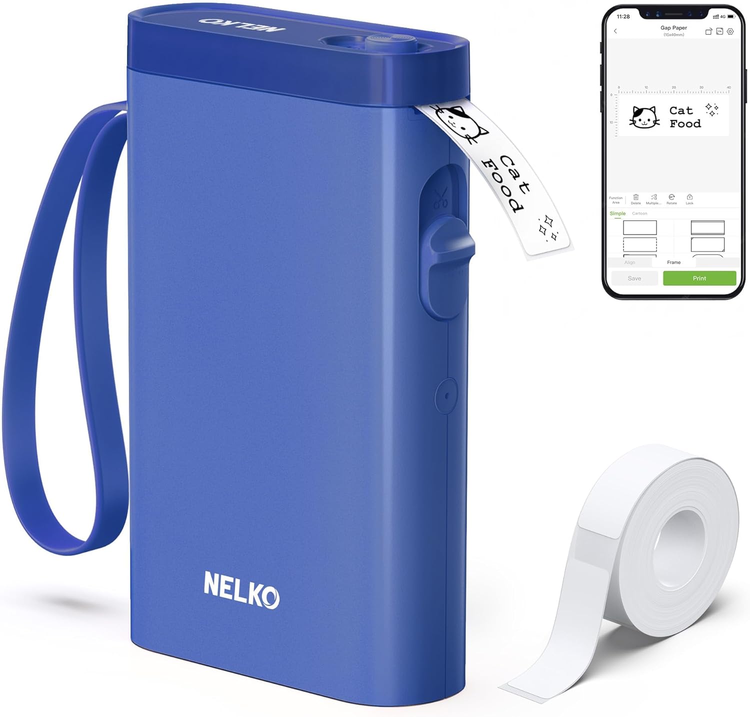 Nelko P21 Portable Bluetooth Label Printer