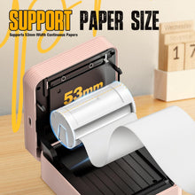 画像をギャラリービューアに読み込む, Nelko PM230 Bluetooth Sticker Printer – Portable Mini Sticker Maker with 3 Rolls Paper, Compatible with Phone &amp; Tablet, Multiple Templates, Pink
