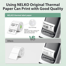 Load image into Gallery viewer, Nelko PM220 Label Maker, 1.57&#39;&#39; x 1.18&#39;&#39; (40x30mm) Thermal Sticker Label, 6 Roll of 230 Self-Adhesive Thermal Paper (White)
