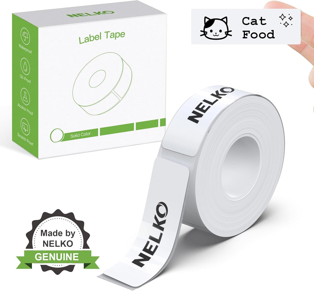 Nelko Genuine P21 Label Maker Tape, Adapted Label Print Paper, 14x75mm (0.55
