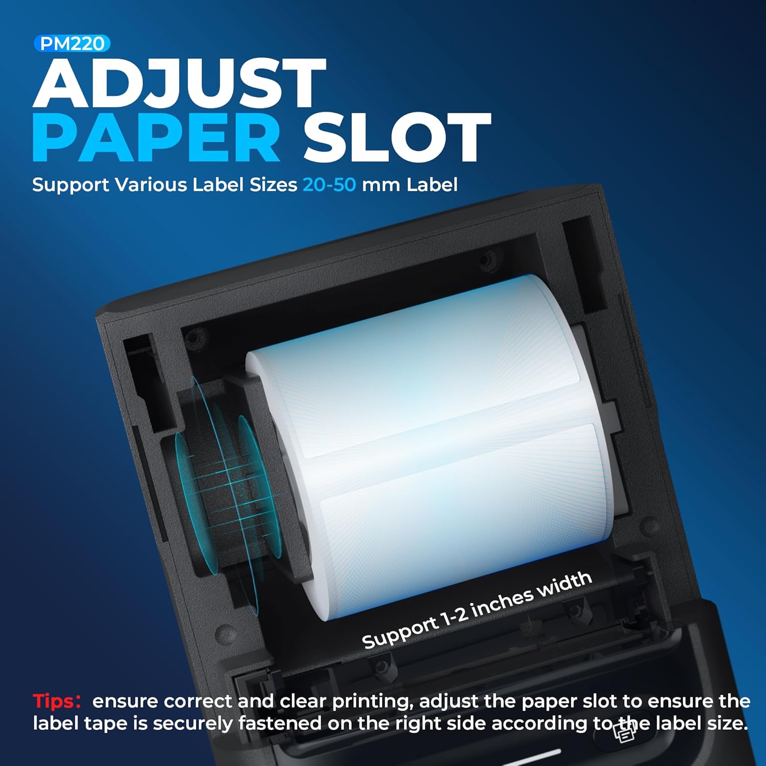 Nelko Label Maker Machine with Tape, PM220 Bluethooth Label