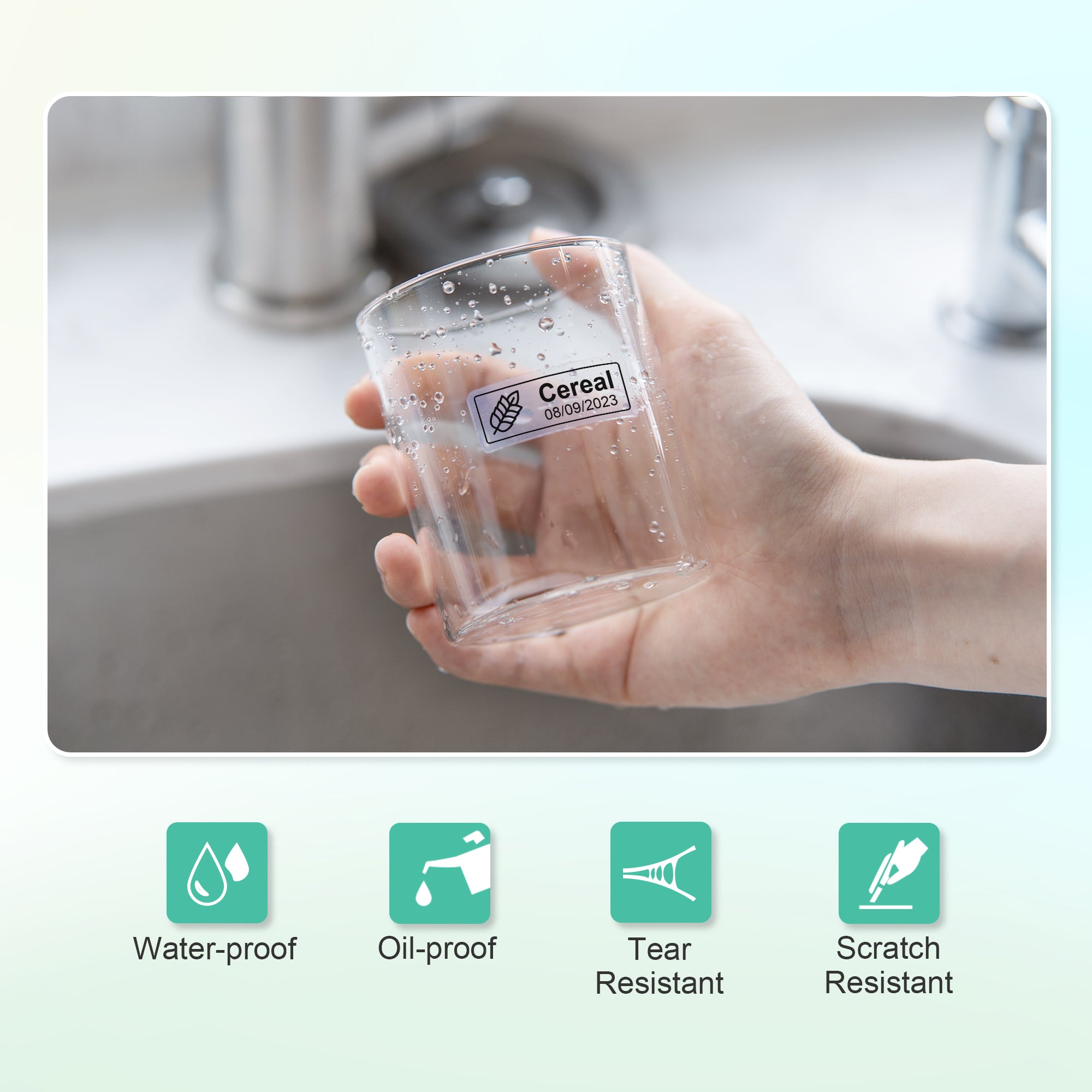 NELKO P21 Adapted Label Print Paper,14x40mm (0.55"x1.57"),180 Labels/Roll