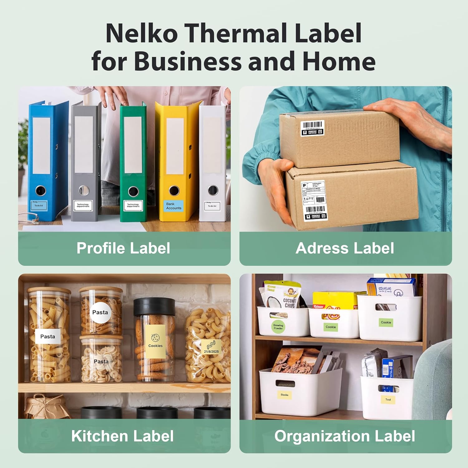 Nelko Labels for PM220, 2 inch (50mm) Round Thermal Label, 1 Roll of 150 Self-Adhesive Thermal Paper Pink Marble