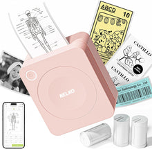 画像をギャラリービューアに読み込む, Nelko PM230 Bluetooth Sticker Printer – Portable Mini Sticker Maker with 3 Rolls Paper, Compatible with Phone &amp; Tablet, Multiple Templates, Pink
