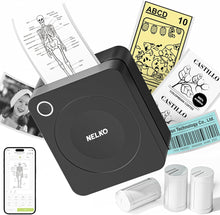 画像をギャラリービューアに読み込む, Nelko PM230 Bluetooth Sticker Printer – Portable Mini Sticker Maker with 3 Rolls Paper, Compatible with Phone &amp; Tablet, Multiple Templates, Black
