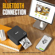 画像をギャラリービューアに読み込む, Nelko PM230 Bluetooth Sticker Printer – Portable Mini Sticker Maker with 3 Rolls Paper, Compatible with Phone &amp; Tablet, Multiple Templates, Black
