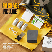 画像をギャラリービューアに読み込む, Nelko PM230 Bluetooth Sticker Printer – Portable Mini Sticker Maker with 3 Rolls Paper, Compatible with Phone &amp; Tablet, Multiple Templates, Black
