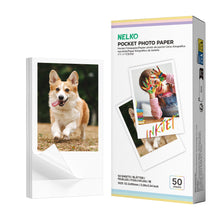 Lade das Bild in den Galerie-Viewer, Nelko 52.3x90mm (2.06"x3.54") Premium Photo Paper, 50-Pack Genuine PP01 Pocket Printer Paper, White
