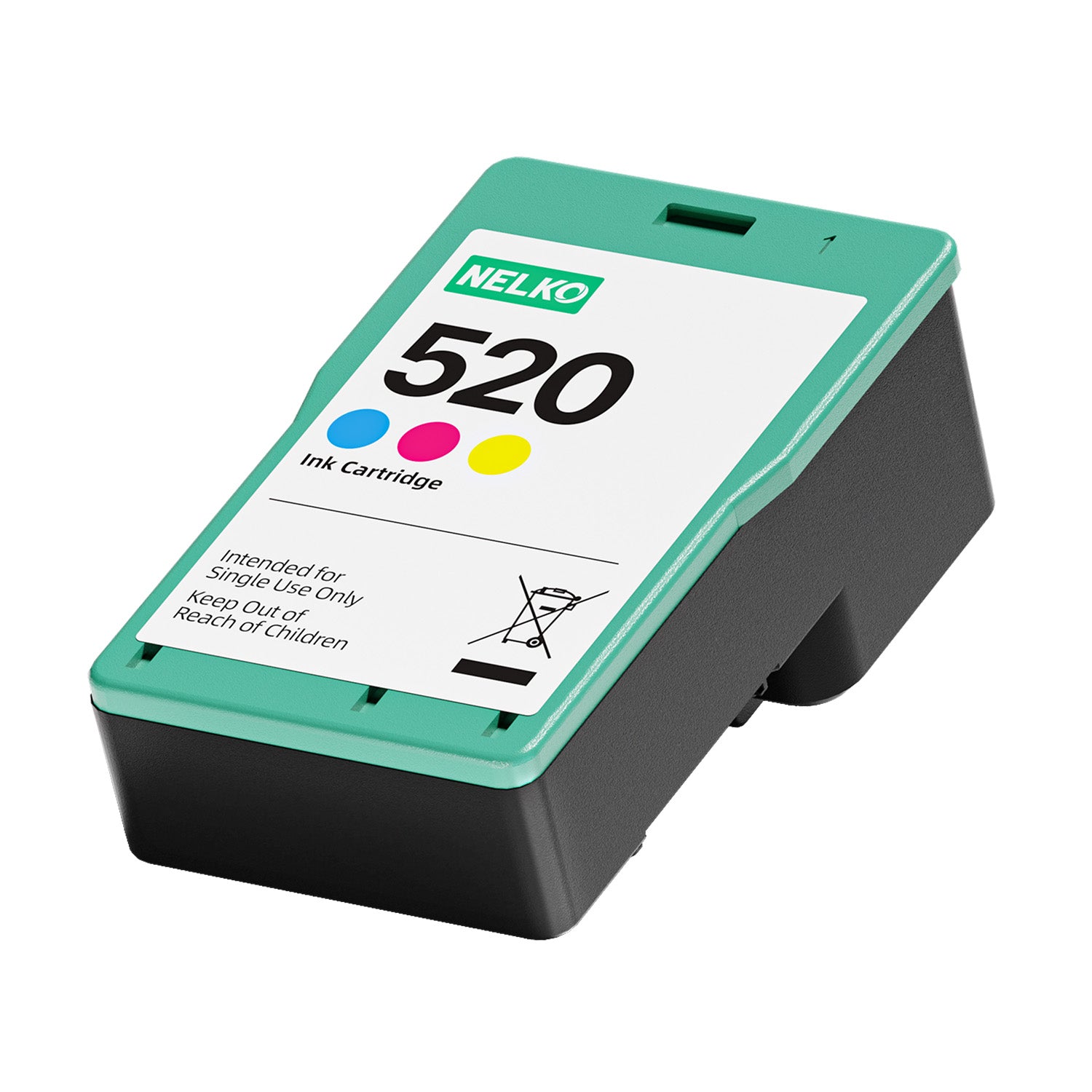 Nelko 520 Genuine Color High-Yield Ink Cartridges For PP01 Photo Printer,1 Pack