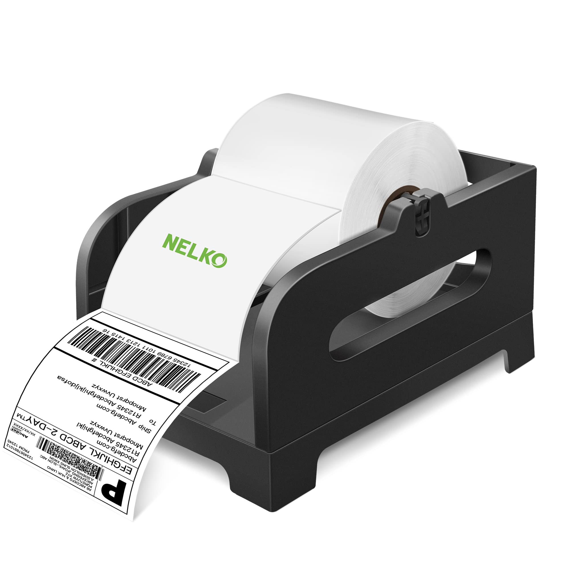 Bizggco Thermal Shipping Label Holder for Rolls & Fan-Folds, Desktop  Printer Stand & Fragile Sticker Dispenser Organizer - Home Office Accessory  for