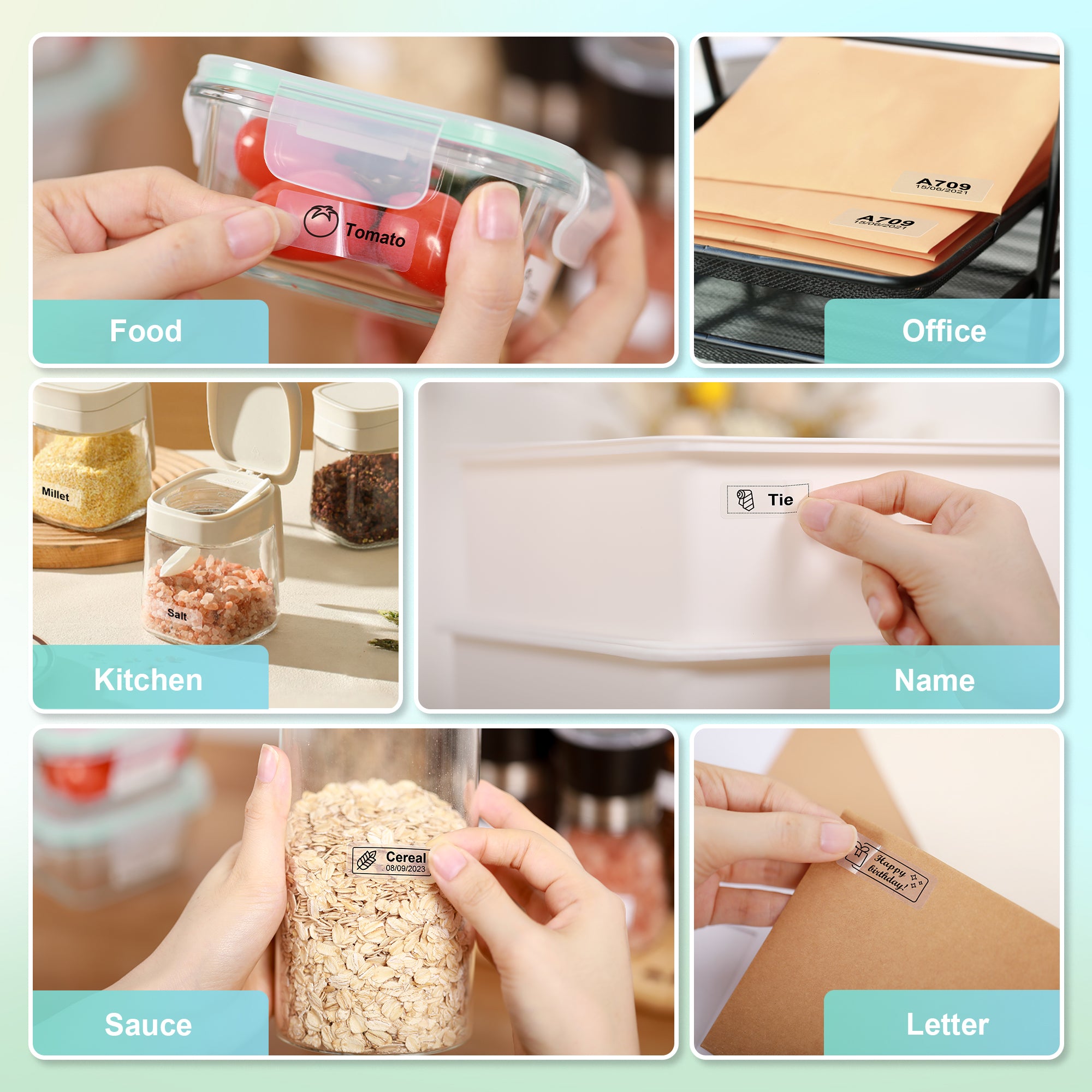 NELKO P21 Adapted Label Print Paper,14x40mm (0.55"x1.57"),180 Labels/Roll