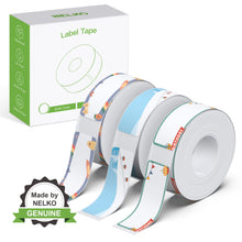 Load image into Gallery viewer, NELKO Genuine P21 Label Maker Tape, Adapted Label Print Paper, 14x40mm (0.55&quot;x1.57&quot;),180 Tapes/Roll, 3-Roll,Different Theme
