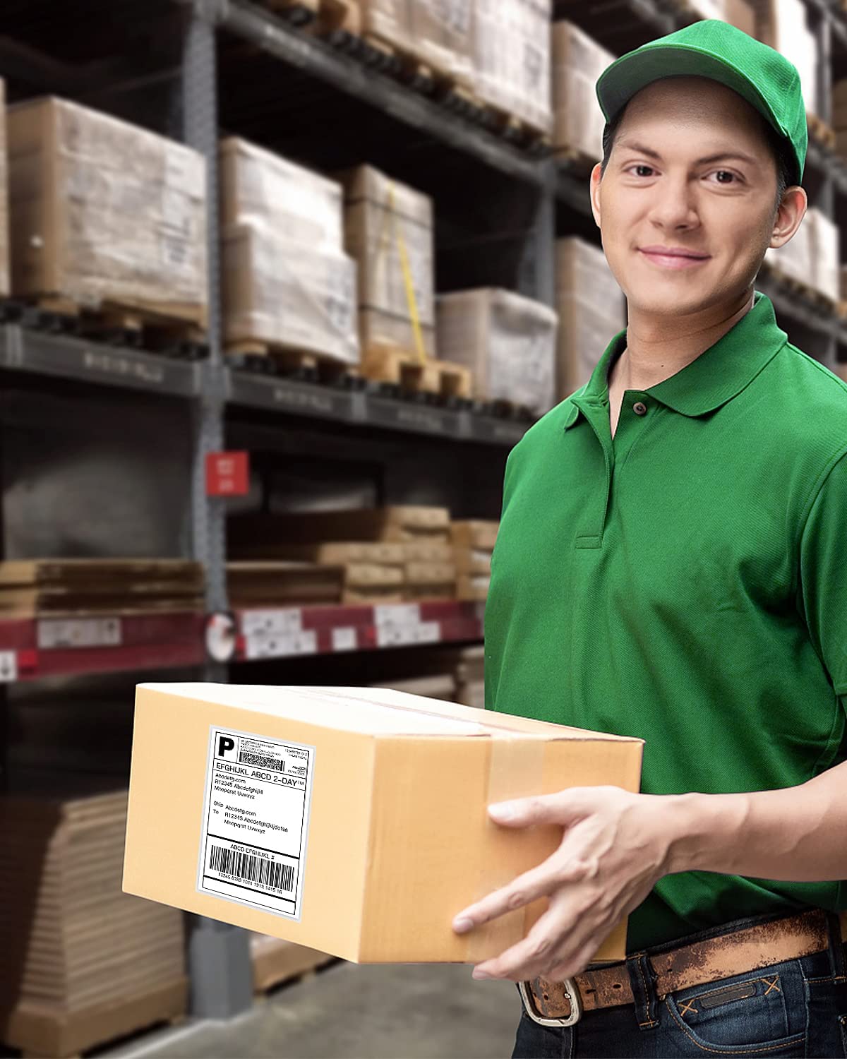 NELKO Thermal Direct Shipping Label (Pack of 500 4x6 Fan-Fold Labels)